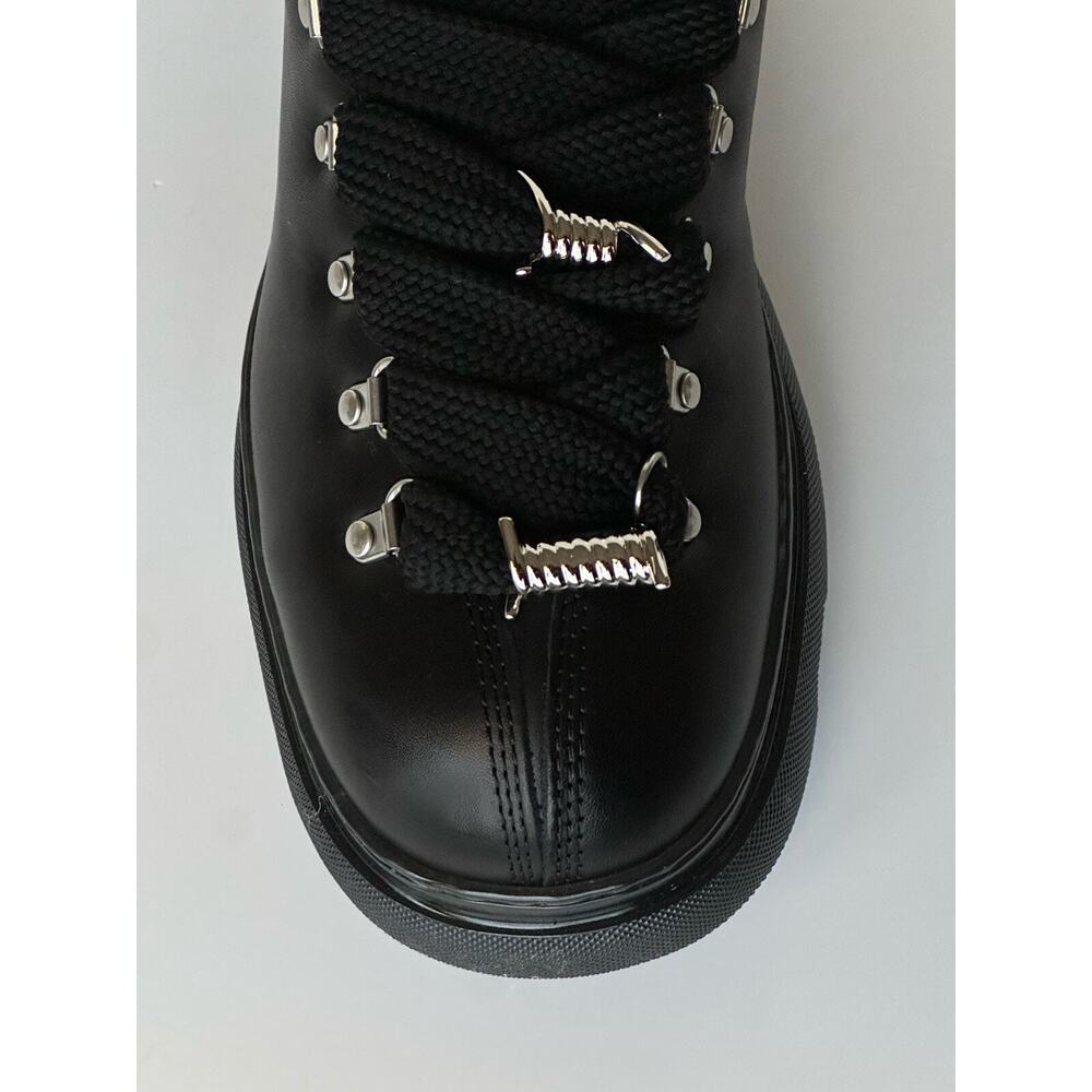 Burberry Black Leather Ankle Trek Boots 9 US (42 Eu) 8074564 IT NIB $1190 - Picture 6 of 14